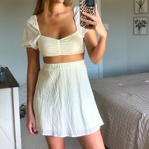 Super cute white/creamish two piece